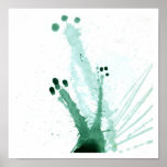 Watercolor splatter paint painting posters