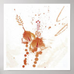 Watercolor Splatter Paint Paintings posters