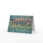 Watercolor Thanks cards