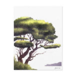 watercolor tree post cards