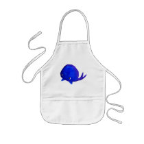 Watercolor Whale Apron