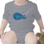 Watercolor Whale Baby Bodysuit