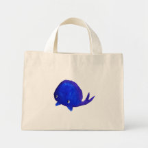 Watercolor Whale Bag