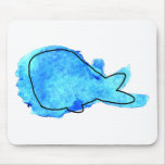 Watercolor Whale mousepads
