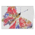 Watercolors butterfly cards