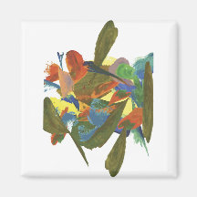 Watercolors Fridge Magnets