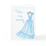 Watercolour bridesmaid cards