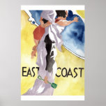 Watercolour Deco style advertisment posters