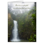Waterfall Anniversary Greeting Card