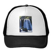 Waterfall at Spekes near Hartland, North Devon, En Mesh Hats