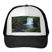 Waterfall at Watersmeet, North Devon, England Hat