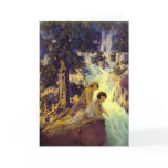 "Waterfall", by Maxfield Parrish Greeting Card