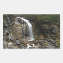 Waterfall Erosion Rectangular Stickers