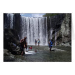 waterfall in Jamaica W.I. cards