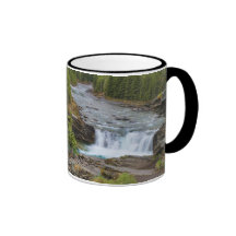 Waterfall In The Canadian Rocky Mountains Coffee Mugs