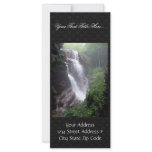 Waterfall In The Forest With Rocks Personalized Rack Card