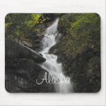 Waterfall on the Rocks; Alaska Souvenir Mousepads