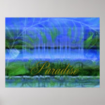 Waterfall Paradise Print