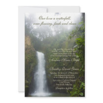 Waterfall Wedding Invitation
