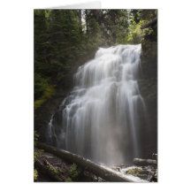 Waterfalls Flowing Down A Rock Cliff Cards