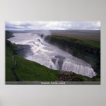 Waterfalls, Gulfoss, Iceland Poster