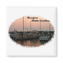 Waterfront, Beaufort, SC Refrigerator Magnet