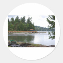 Waterfront cabin sticker