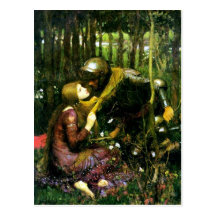 Waterhouse Beautiful Woman Without Mercy Postcard