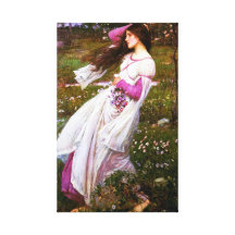 Waterhouse Windflowers Canvas Print