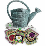 Watering Can and Seed Packets Design photo sculptures