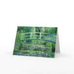 Waterlilies and Japanese Bridge, Claude Monet Card