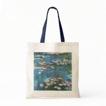 Waterlilies by Claude Monet Canvas Bags