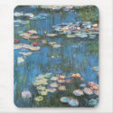 Waterlilies by Claude Monet mousepads