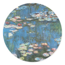 Waterlilies by Claude Monet Round Sticker