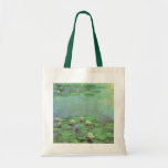 Waterlilies by Monet, Vintage Floral Impressionism Tote Bag