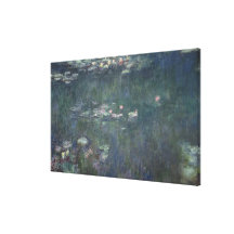 Waterlilies: Green Reflections, 1914-18 Canvas Print