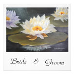 WATERLILIES  WEDDING INVITATION