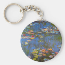Waterlillies by Claude Monet Key Chains