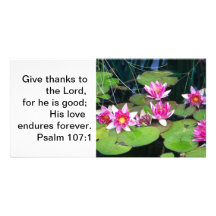 waterlily note card customized photo card