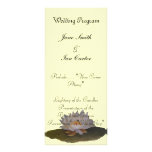 Waterllies wedding programs custom rack cards