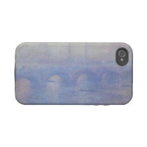 Waterloo Bridge, Effect of Mist by Claude Monet Iphone 4 Tough Case
