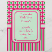 Watermelon Dots & Stripes Full Colour Flyer