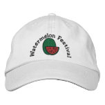 Watermelon Festival Embroidered Cap embroidered hats