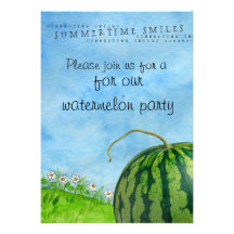 watermelon party invites