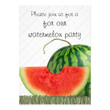watermelon party invites