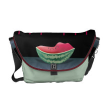 Watermelon Rickshaw Messenger Bag