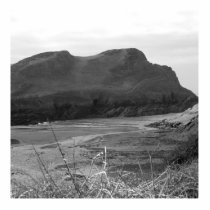 Watermouth, Devon, UK. Black and White. Photo Cutouts