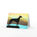 Waterside Greyhound Dog Landscape cards