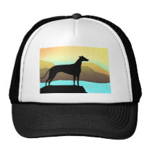 Waterside Greyhound Dog Landscape Hat