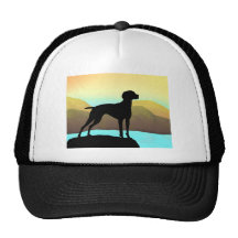 Waterside Vizsla t-shirts, apparel & gift Mesh Hats